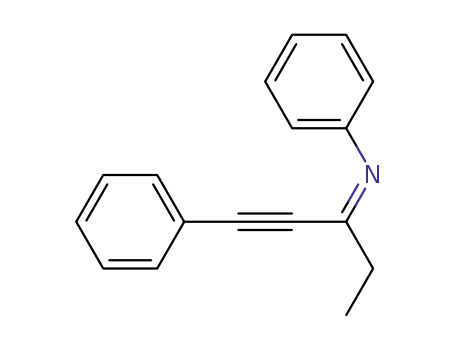 Benzenamine, N-(1-ethyl-3-phenyl-2-propynylidene)-