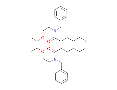 1,4-Dioxa-7,20-diazacyclodocosane-8,19-dione,
2,2,3,3-tetramethyl-7,20-bis(phenylmethyl)-