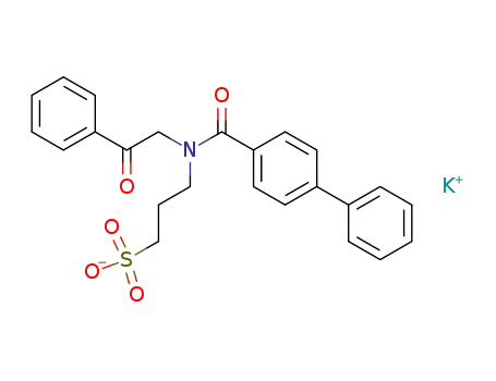 3-<N-(4-phenylbenzoyl)-N-phenacylamino>propane potassium sulfonate