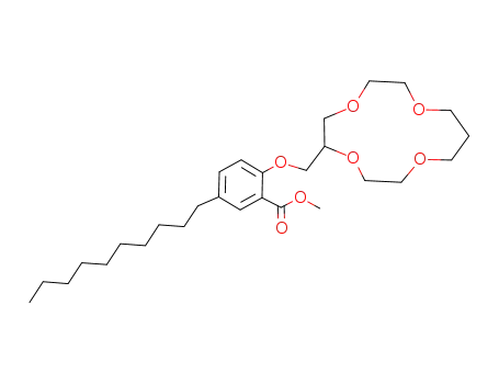 5-Decyl-2-(1,4,7,10-tetraoxa-cyclotridec-5-ylmethoxy)-benzoic acid methyl ester