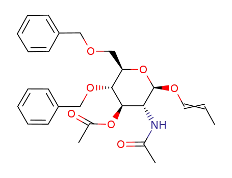 1-propenyl 2-acetamido-3-O-acetyl-4,6-di-O-benzyl-2-deoxy-β-D-glucopyranoside