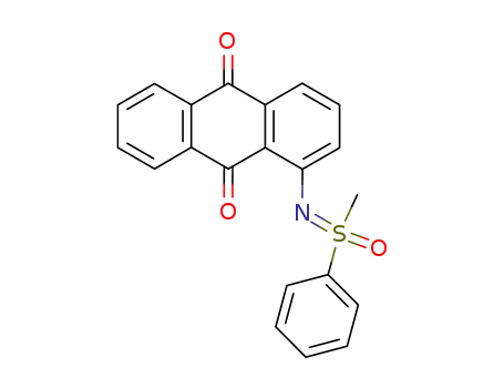 Molecular Structure of 85193-05-1 (1-S-methyl-1-S-phenyl-N-(anthraquinon-1-yl)sulfoximide)