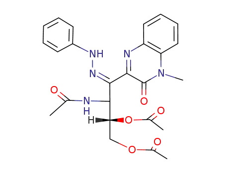 3-(D-2-Acetamido-3,4-diacetoxy-1-phenylhydrazonobutyl)-1-methyl-2(1H)-quinoxalinone