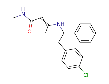(Z)-3-[2-(4-Chloro-phenyl)-1-phenyl-ethylamino]-but-2-enoic acid methylamide