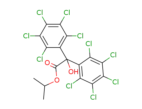 Benzeneacetic acid, 2,3,4,5,6-pentachloro-α-hydroxy-α-(pentachlorophenyl)-, 1-methylethyl ester (9CI)