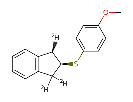 cis-1,1,3-trideuterio-2-indanyl p-methoxyphenyl sulfide