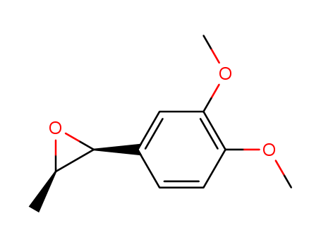 Molecular Structure of 124878-07-5 (Oxirane, 2-(3,4-dimethoxyphenyl)-3-methyl-, (2R,3R)-rel-)