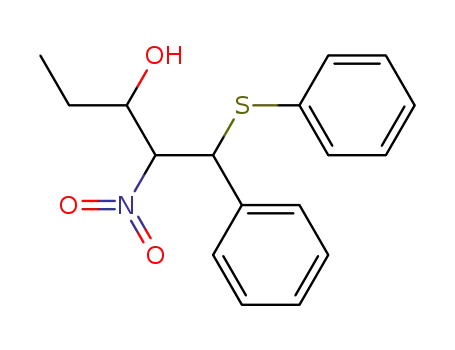 2-Nitro-1-phenyl-1-phenylsulfanyl-pentan-3-ol