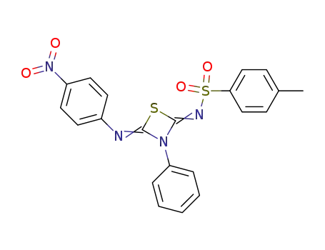 2-(p-nitrophenylimino)-3-phenyl-4-tosylimino-1,3-thiazetidine