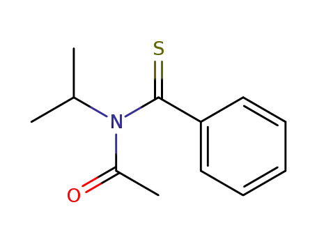 Molecular Structure of 89873-88-1 (Acetamide, N-(1-methylethyl)-N-(phenylthioxomethyl)-)