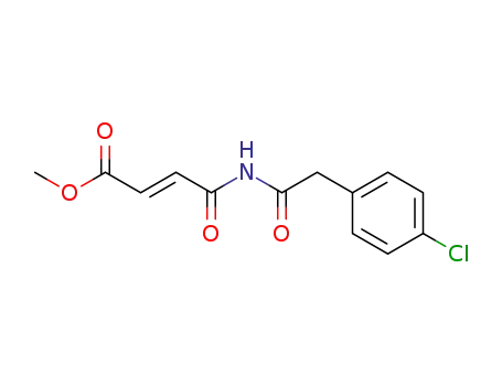2-Butenoic acid, 4-[[(4-chlorophenyl)acetyl]amino]-4-oxo-, methyl ester,
(E)-
