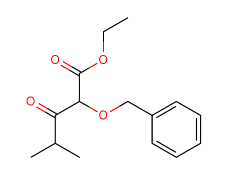 Pentanoic acid, 4-methyl-3-oxo-2-(phenylmethoxy)-, ethyl ester