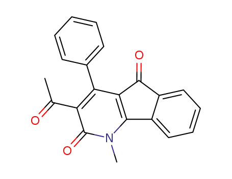 1-Methyl-3-acetyl-4-phenyl-2,5-dioxo-dihydroindeno<1,2-b>pyridine