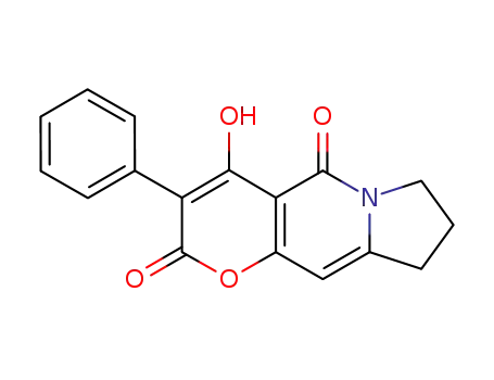 4-hydroxy-3-phenyl-8,9-dihydro-7H-pyranno<3,2-f>indolizin-2,5-dione