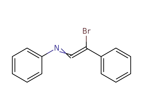Molecular Structure of 79870-01-2 (Benzenamine, N-(bromophenylethenylidene)-)
