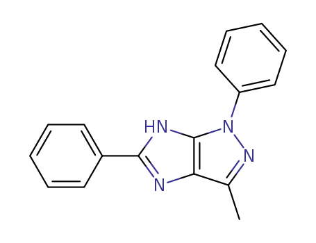 Molecular Structure of 105438-50-4 (Imidazo[4,5-c]pyrazole, 1,4-dihydro-3-methyl-1,5-diphenyl-)
