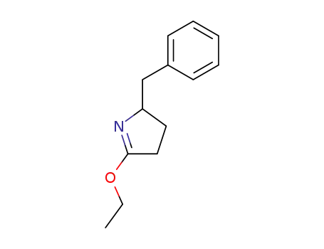 Molecular Structure of 76696-86-1 (2H-Pyrrole,5-ethoxy-3,4-dihydro-2-(phenylmethyl)-(9CI))