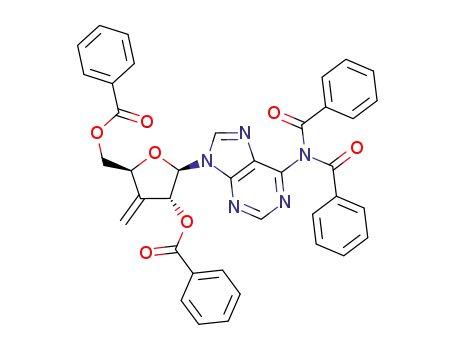 2',5',N,N-tetrabenzoyl-3'-deoxy-3'-methyleneadenosine