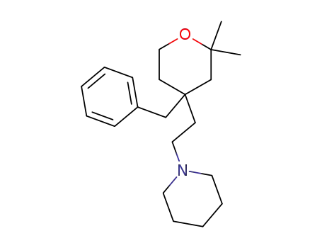 Molecular Structure of 130688-21-0 (1-[2-(4-benzyl-2,2-dimethyltetrahydro-2H-pyran-4-yl)ethyl]piperidine)