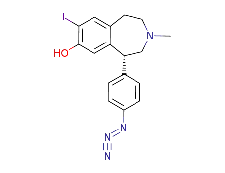 (R)-(+)-8-hydroxy-7-iodo-3-methyl-1-(4'-azidophenyl)-2,3,4,5-tetrahydro-1H-3-benzazepine