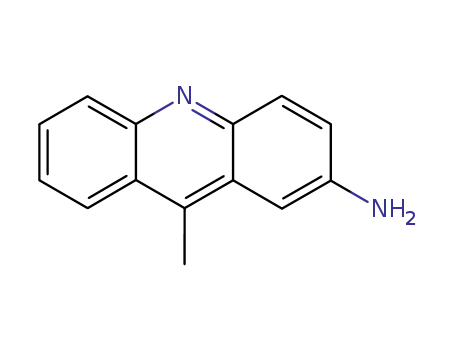 Molecular Structure of 25603-36-5 (2-Acridinamine, 9-methyl-)