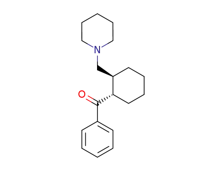 Molecular Structure of 104907-97-3 (Methanone, phenyl[2-(1-piperidinylmethyl)cyclohexyl]-, trans-)