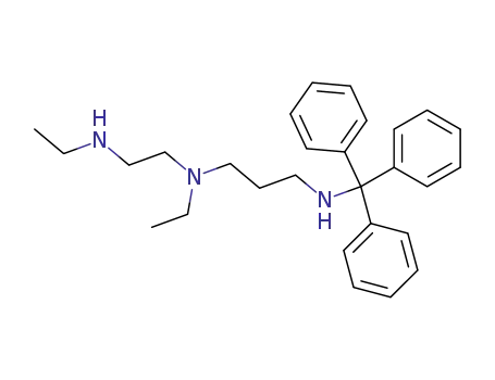 Molecular Structure of 133146-52-8 (N-Ethyl-N-(2-ethylamino-ethyl)-N'-trityl-propane-1,3-diamine)