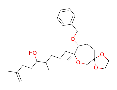 9-((8S,9R)-9-Benzyloxy-8-methyl-1,4,7-trioxa-spiro[4.6]undec-8-yl)-2,6-dimethyl-non-1-en-5-ol