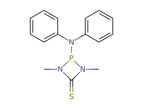 2-diphenylamino-1,3-dimethyl-1,3-diaza-2λ<sup>3</sup>-phosphetidin-4-thione