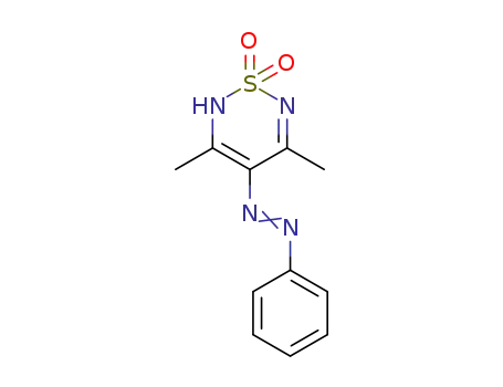 3,5-dimethyl-4-phenylazo-(2H)-1,2,6-thiadiazine 1,1-dioxide