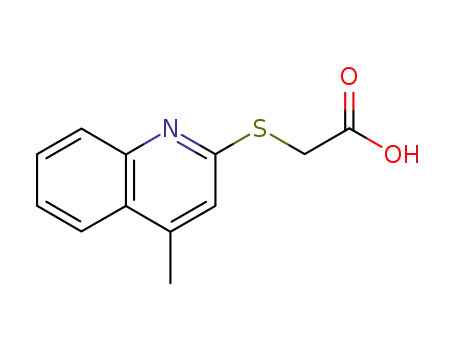Molecular Structure of 17880-62-5 ((4-METHYL-QUINOLIN-2-YLSULFANYL)-ACETIC ACID)