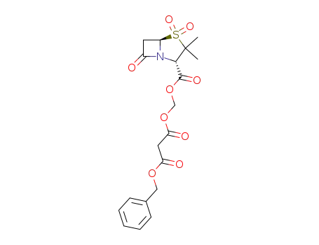 <<3-(benzyloxy)malonyl>oxy>methyl penicillanate sulfone