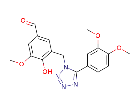 3-[5-(3,4-Dimethoxy-phenyl)-tetrazol-1-ylmethyl]-4-hydroxy-5-methoxy-benzaldehyde