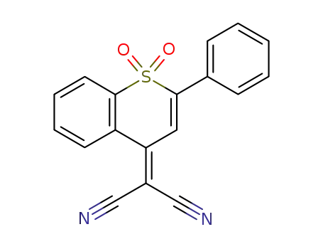 (2-PHENYLBENZO[5,6-B]-4H-THIOPYRAN-4-YLIDENE)-PROPANEDINITRIL-1,1-DIOXIDE