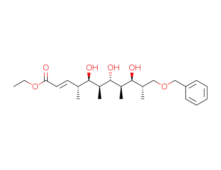 (E)-(4R,5R,6S,7S,8R,9S,10S)-11-Benzyloxy-5,7,9-trihydroxy-4,6,8,10-tetramethyl-undec-2-enoic acid ethyl ester