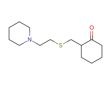 2-(2-Piperidin-1-yl-ethylsulfanylmethyl)-cyclohexanone