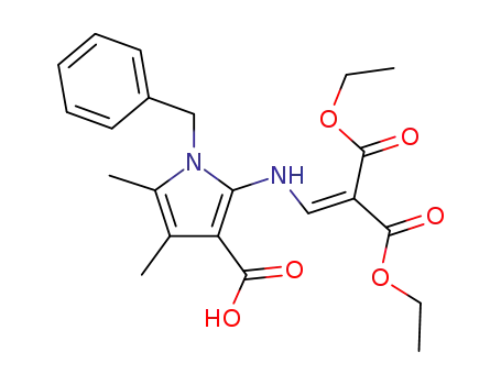 Diethyl N-<1-Benzyl-3-carboxy-4,5-dimethylpyrrol-2-yl>aminomethylenemalonate