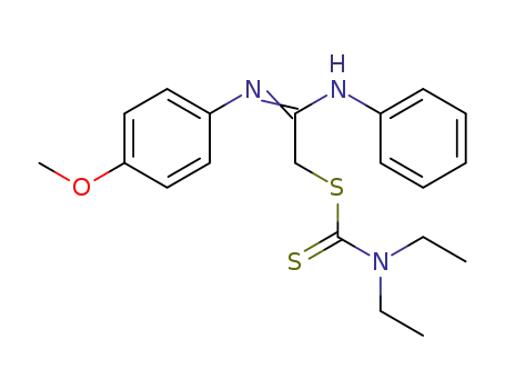 디에틸카르바모디티오산 2-((4-메톡시페닐)아미노)-2-(페닐이미노)에틸 에스테르