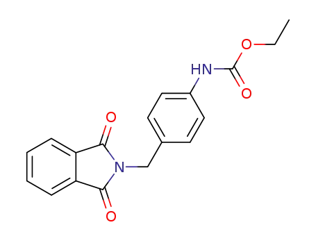 Molecular Structure of 129276-07-9 (ethyl N-<4-(phthalimidomethyl)phenyl>carbamate)
