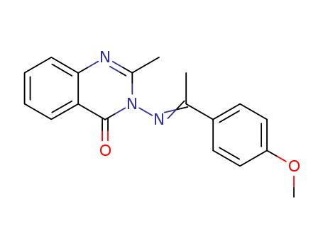 4(3H)-Quinazolinone, 3-[[1-(4-methoxyphenyl)ethylidene]amino]-2-methyl-