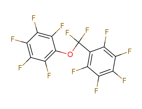 Molecular Structure of 53106-74-4 (Benzene, [difluoro(pentafluorophenoxy)methyl]pentafluoro-)
