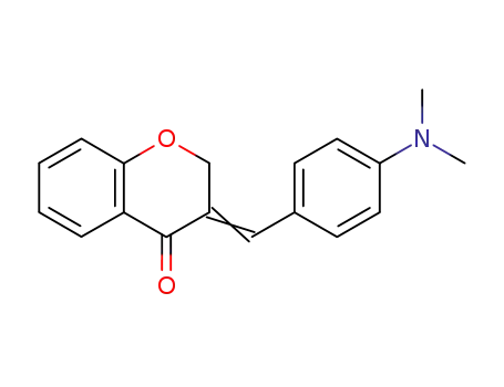 Molecular Structure of 61661-19-6 (4H-1-Benzopyran-4-one,
3-[[4-(dimethylamino)phenyl]methylene]-2,3-dihydro-)
