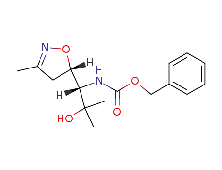 [(S)-2-Hydroxy-2-methyl-1-((S)-3-methyl-4,5-dihydro-isoxazol-5-yl)-propyl]-carbamic acid benzyl ester
