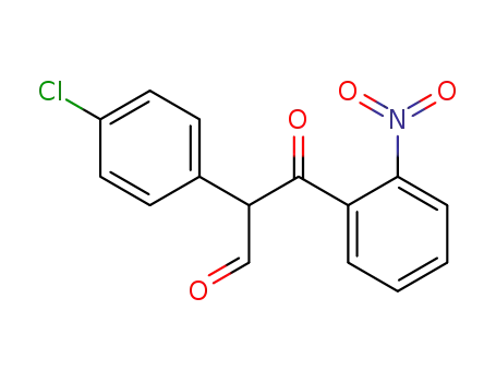 Molecular Structure of 69511-73-5 (Benzenepropanal, a-(4-chlorophenyl)-2-nitro-b-oxo-)