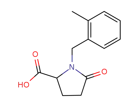 1-[(2-methylphenyl)methyl]-5-oxopyrrolidine-2-carboxylic acid