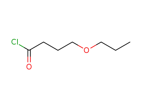 Molecular Structure of 108345-46-6 (5-oxaoctanoyl chloride)