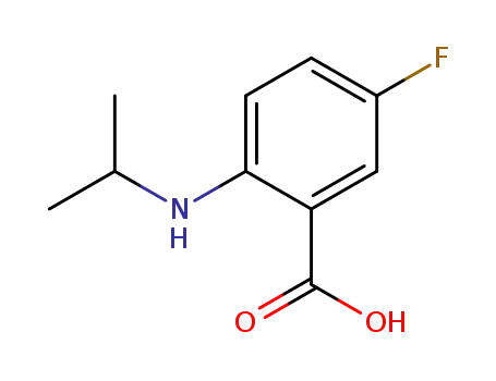 Benzoic acid, 5-fluoro-2-[(1-methylethyl)amino]-