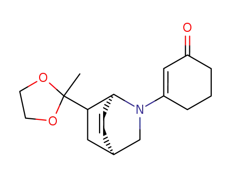 3-[(1S,4S)-7-(2-Methyl-[1,3]dioxolan-2-yl)-2-aza-bicyclo[2.2.2]oct-5-en-2-yl]-cyclohex-2-enone