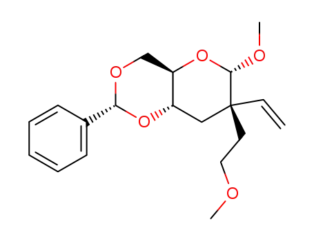 Methyl 4,6-O-Benzylidene-2,3-dideoxy-2-C-(2-methoxyethyl)-2-C-vinyl-α-D-ribo-hexopyranoside