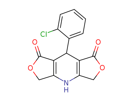 1H,3H-Difuro[3,4-b:3',4'-e]pyridine-1,7(5H)-dione,8-(2-chlorophenyl)-4,8-dihydro- (9CI)